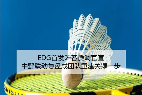EDG首发阵容微调官宣 中野联动复盘成团队重建关键一步